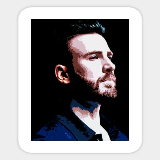 chris evans Sticker